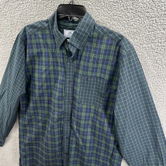 Southern Tide Long Sleeve Shirt Mens M Plaid Color Block Button Down Classic - Picture 2 of 12